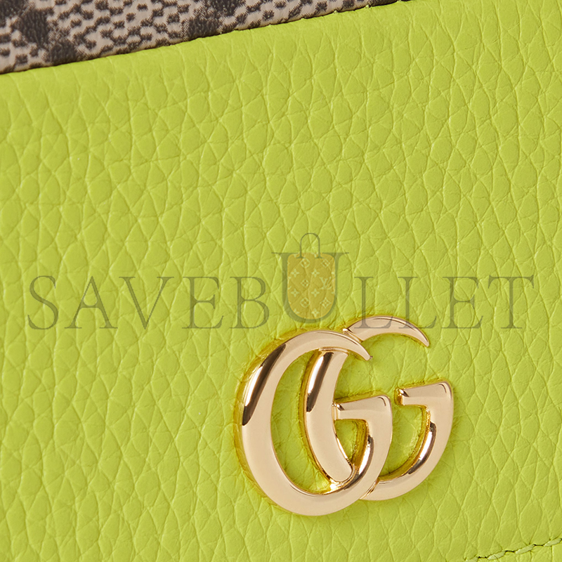 GUCCI GG MARMONT BI-COLOR WALLET ON CHAIN 497985 (20*12.5*4cm) GUCCI GG MARMONT BI-COLOR WALLET ON CHAIN 497985 (20*12.5*4cm)